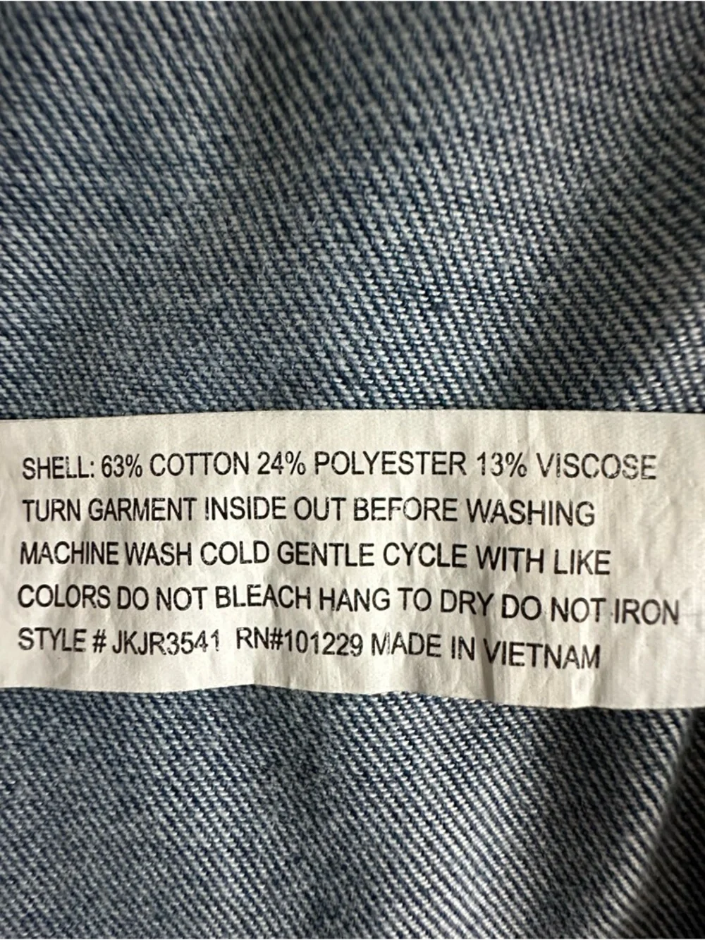 Stoosh Vintage Demin Man's L Blue Light Wash Denim Button Down Shirt Jacket Top - Picture 13 of 16